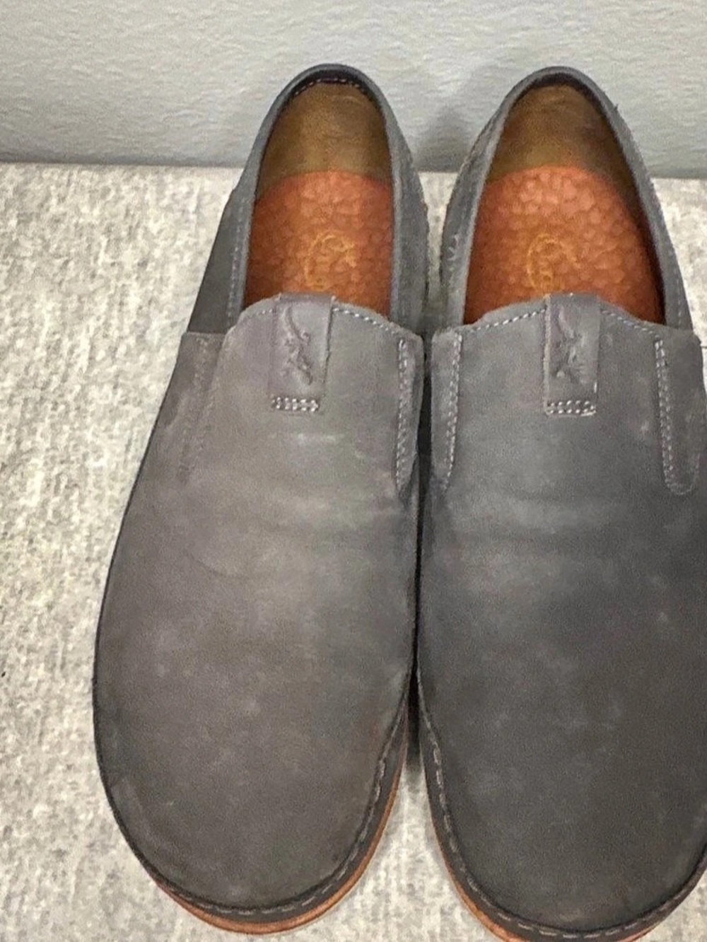 Chaco Thompson Slip-On Shoe Gray & Brown Boat Shoes